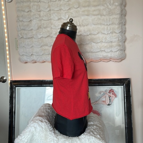 Disney Kids Red Mickey Mouse T-Shirt - Picture 5 of 7